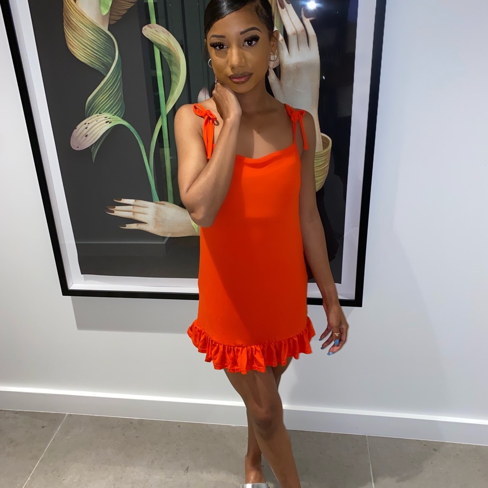 Orange dress